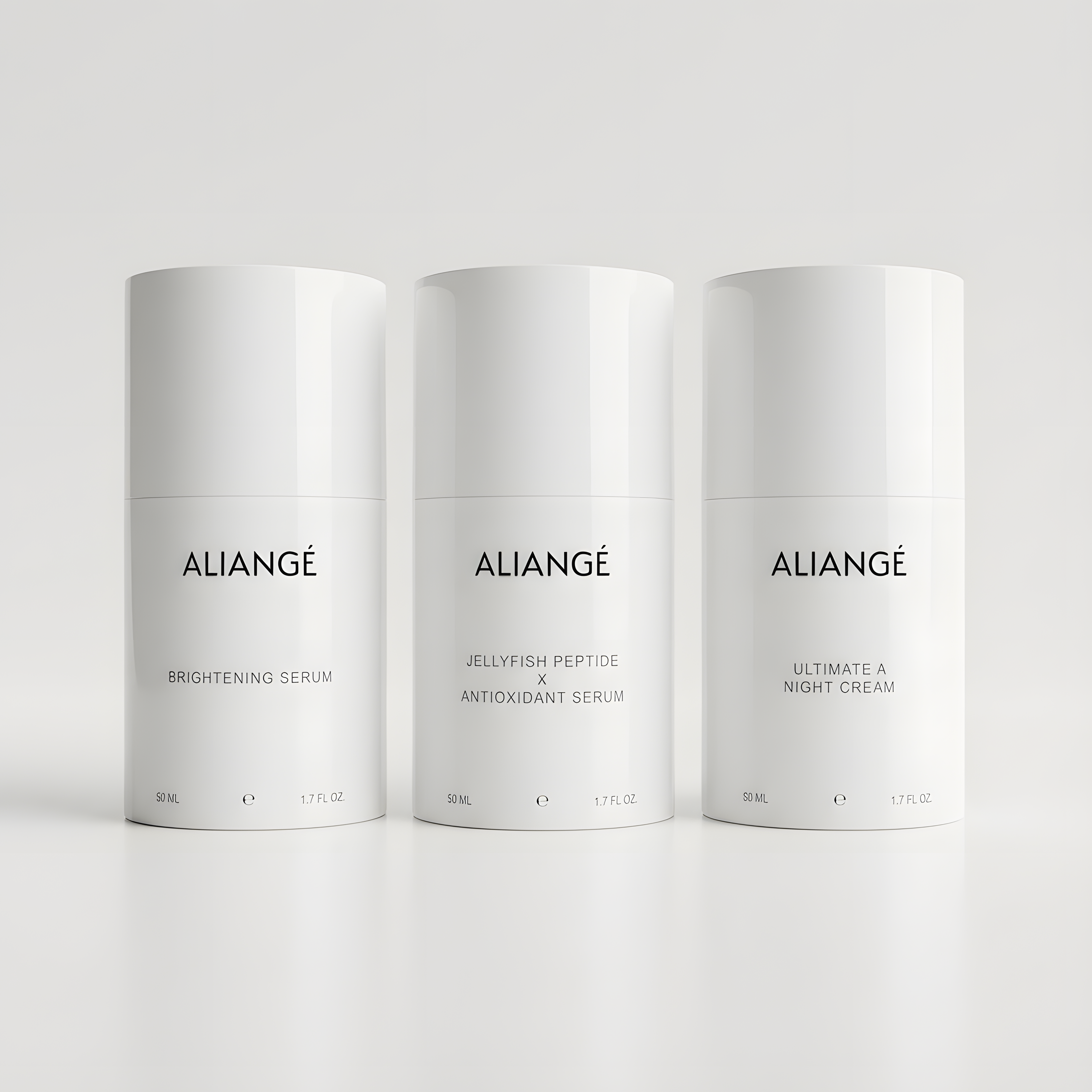 Aliangé Anti-Ageing Protocol — doctor-led ageing skincare set on white background