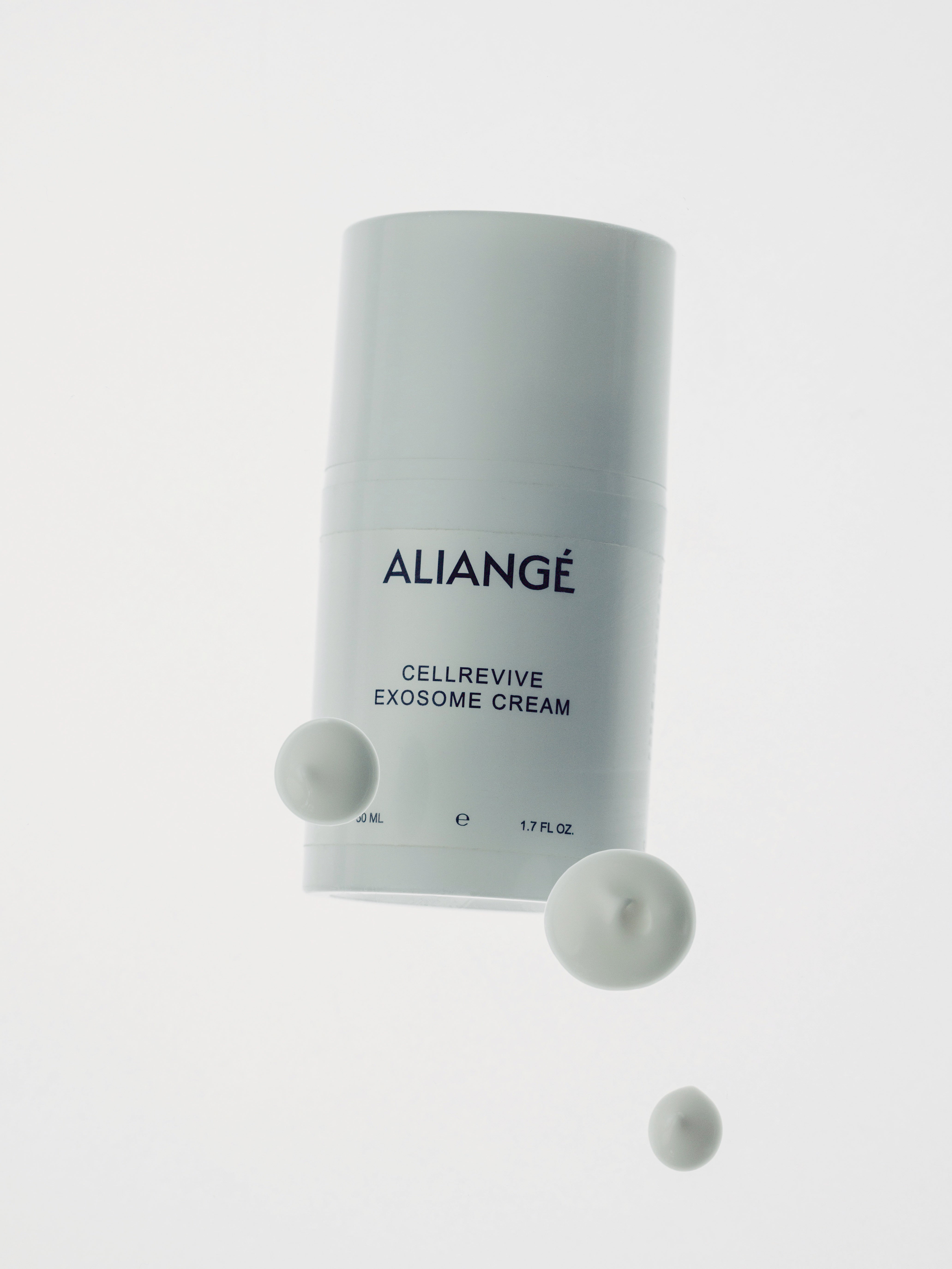 Aliangé CellRevive Exosome Cream 50ml editorial studio shot — doctor-led exosome skincare