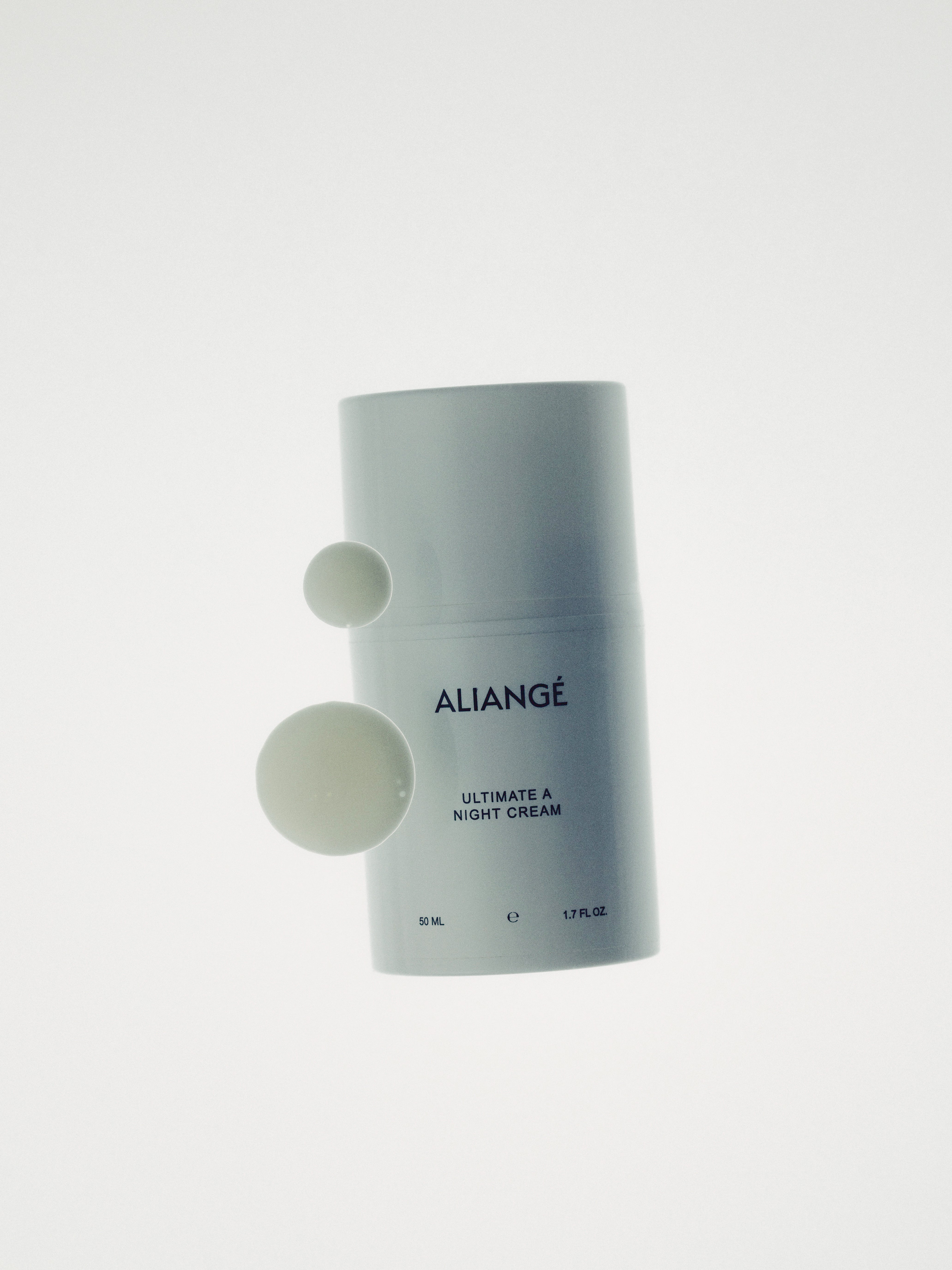Aliangé Ultimate A Night Cream + 50ml editorial studio shot — Australian doctor-led skincare