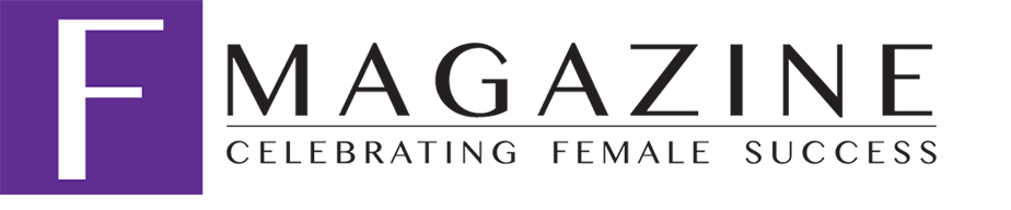 F Magazine masthead — Celebrating Female Success