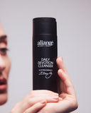 Woman cleansing with Aliangé Daily Devotion Cleanser — daily cream cleanser lifestyle image