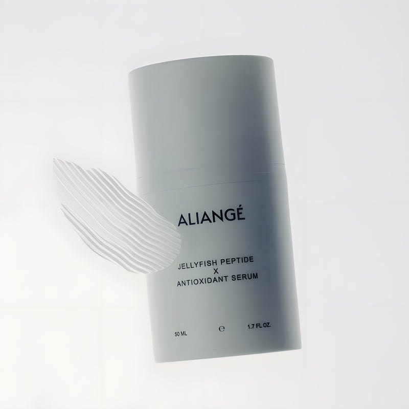 Aliangé Jellyfish Peptide × Antioxidant Serum 50ml editorial studio shot — doctor-led skincare