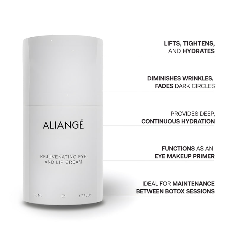 Rejuvenating Eye & Lip Cream call-out — Aliangé peptide-rich eye and lip cream, 50ml