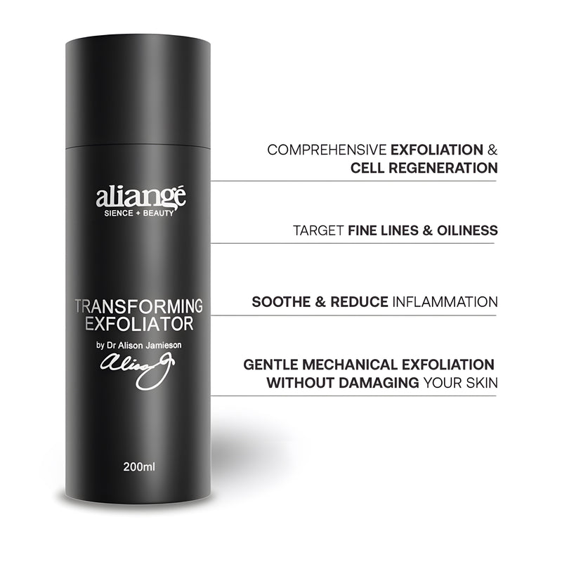 Transforming Exfoliator call-out — Aliangé AHA and tea tree resurfacing wash, 200ml