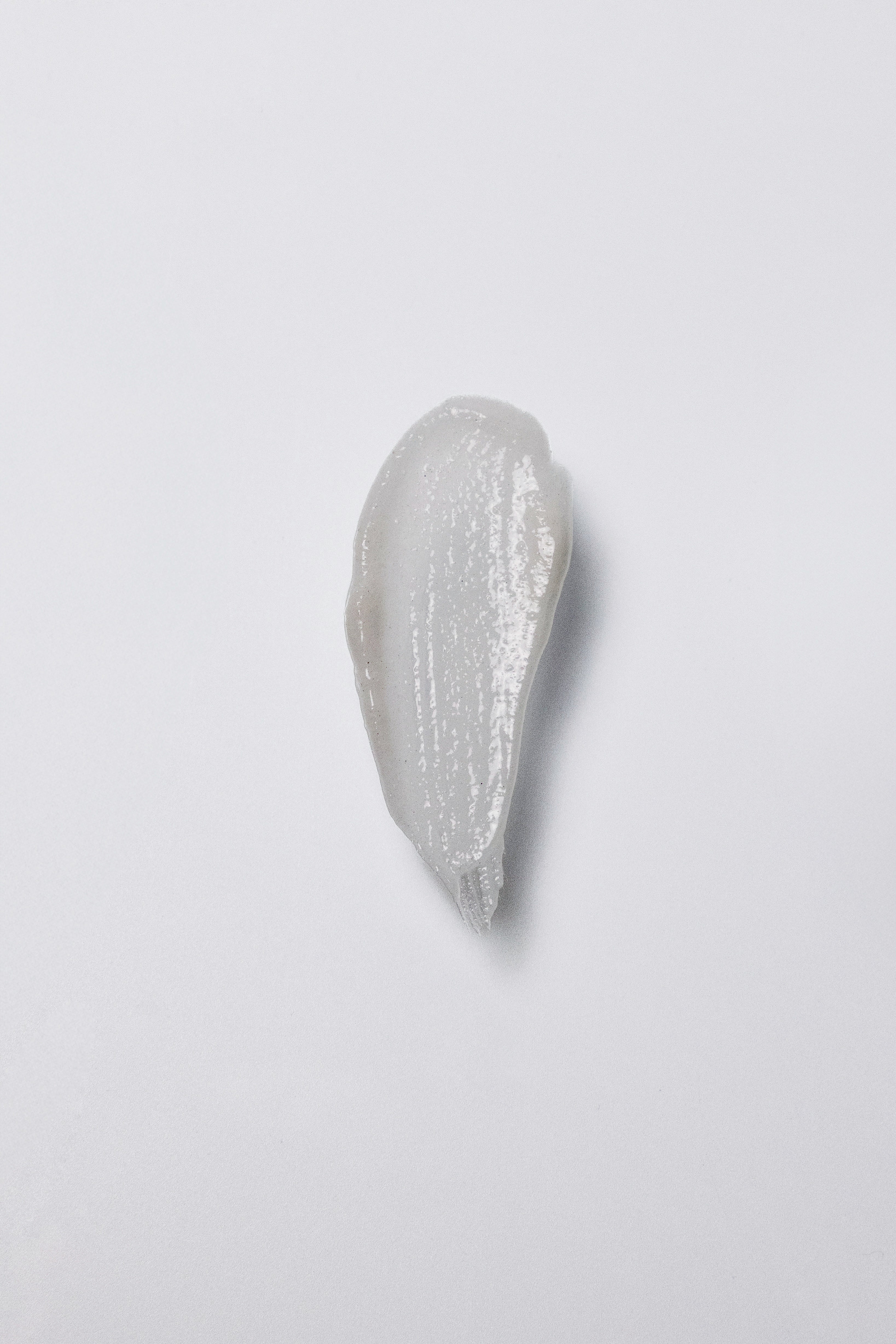 Transforming Exfoliator gel texture swatch — Aliangé AHA tea tree exfoliating formula